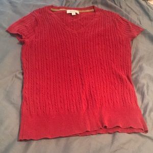 Merona red sweater large